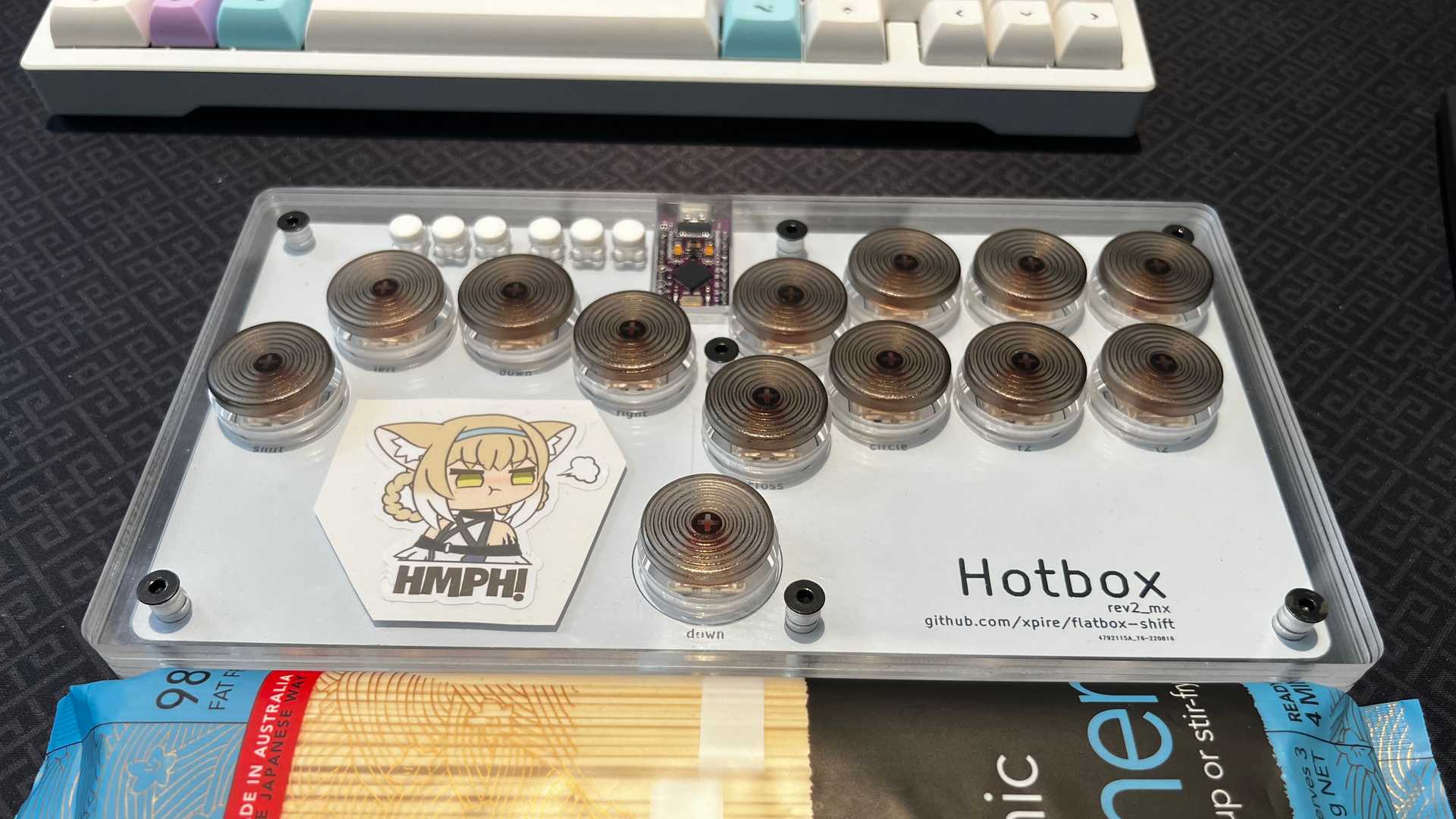 Hotbox - fabricating a low profile hitbox-layout fightstick image