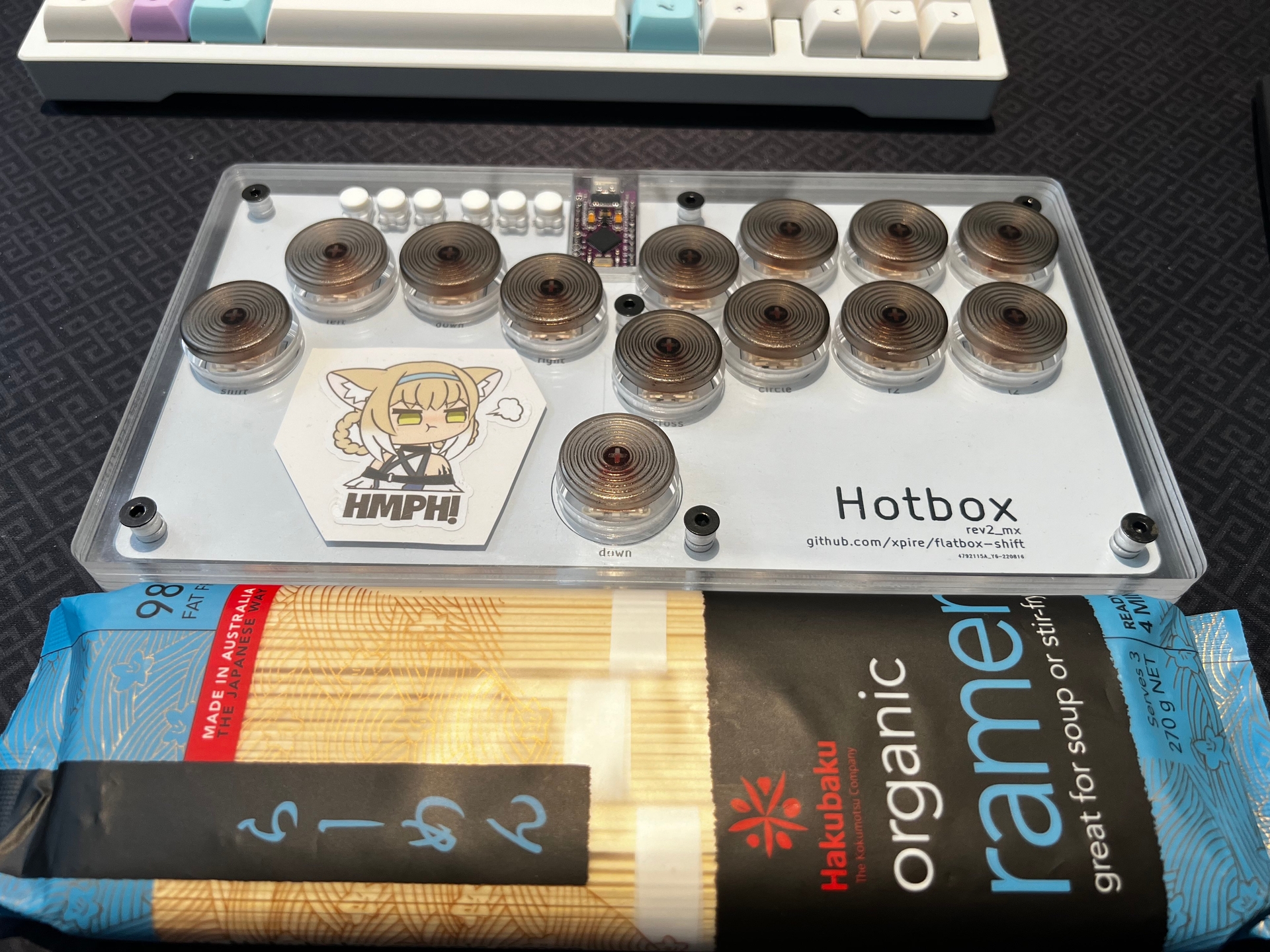 Hotbox - fabricating a low profile hitbox-layout fightstick project image